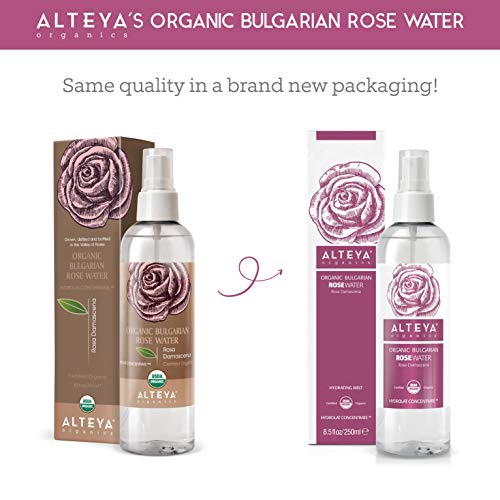 Nước Hoa Hồng Bulgaria Hữu Cơ (Rosa Damascena) Organic Bulgarian Rose Water Alteya Organics OTRWS (250ml)