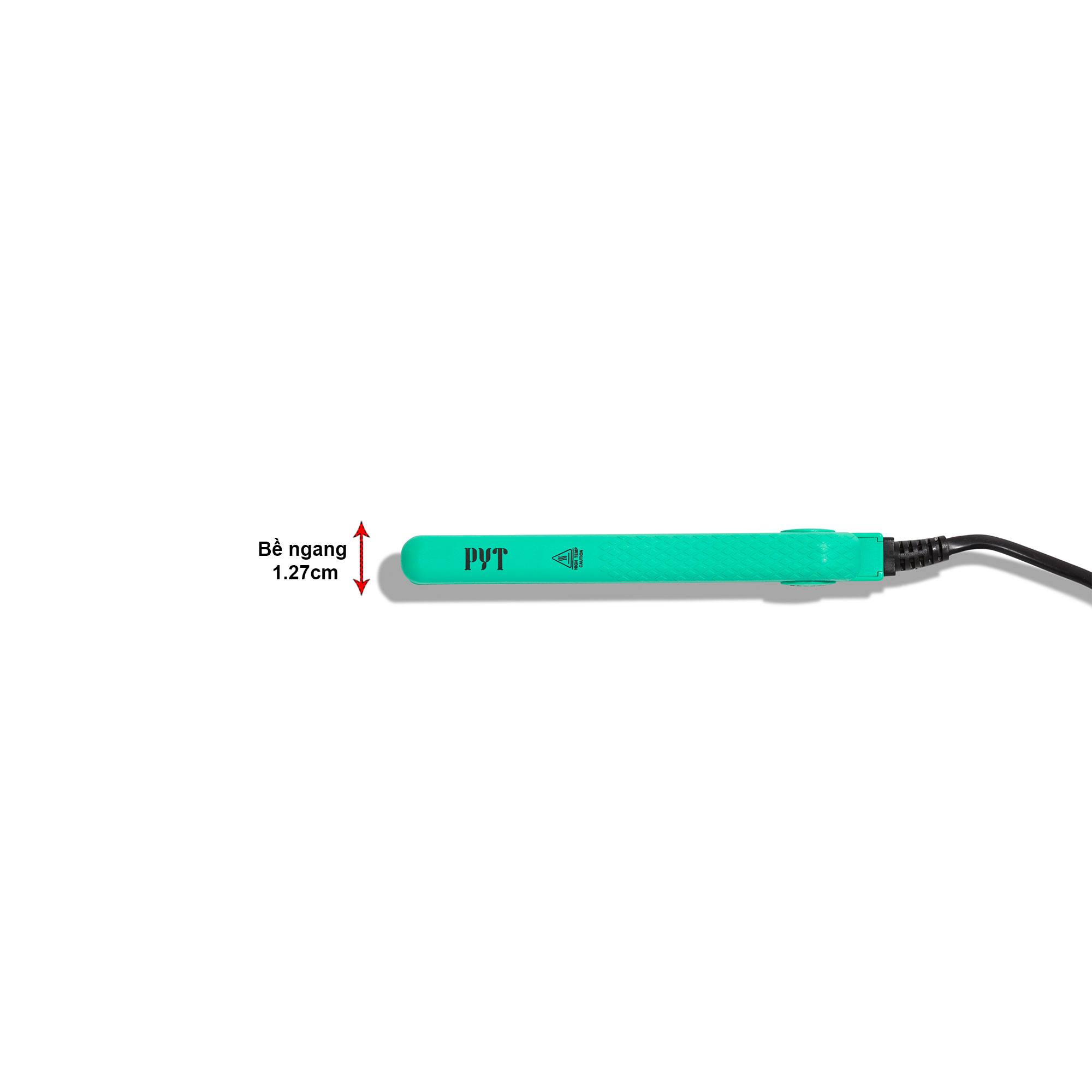 Máy Ép, Uốn Tóc Mini Lõi Sứ - Mini Ceramic Styler Turquoise PYT (Màu Xanh) - Phù Hợp Cho Du Lịch