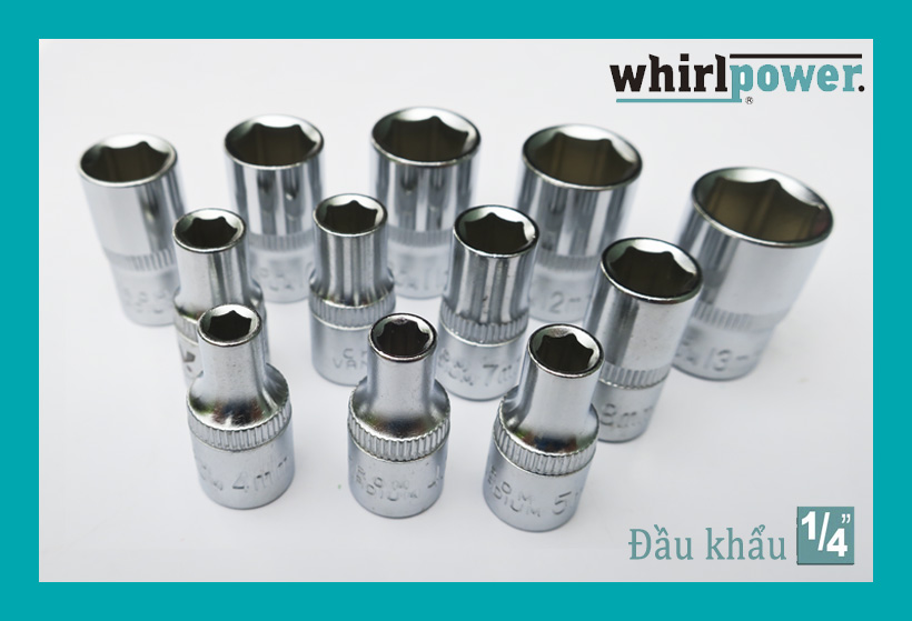 BỘ KHẨU 17 CHI TIẾT 1/4&quot; WHIRLPOWER