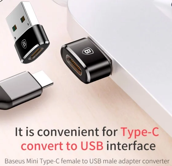 Baseus LV119-A01 Đầu Chuyển USB Type A Sang USB Type C Tốc Độ Cao Baseus | Chính hãng Baseus