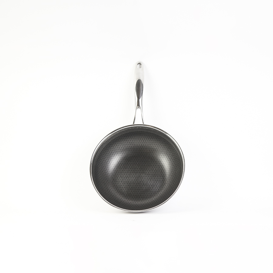Chảo chống dính sâu lòng đáy từ 3 lớp đúc liền cao cấp Kims Cook Blackcube siêu bền , cào không xước ,tặng 10 muỗng ăn