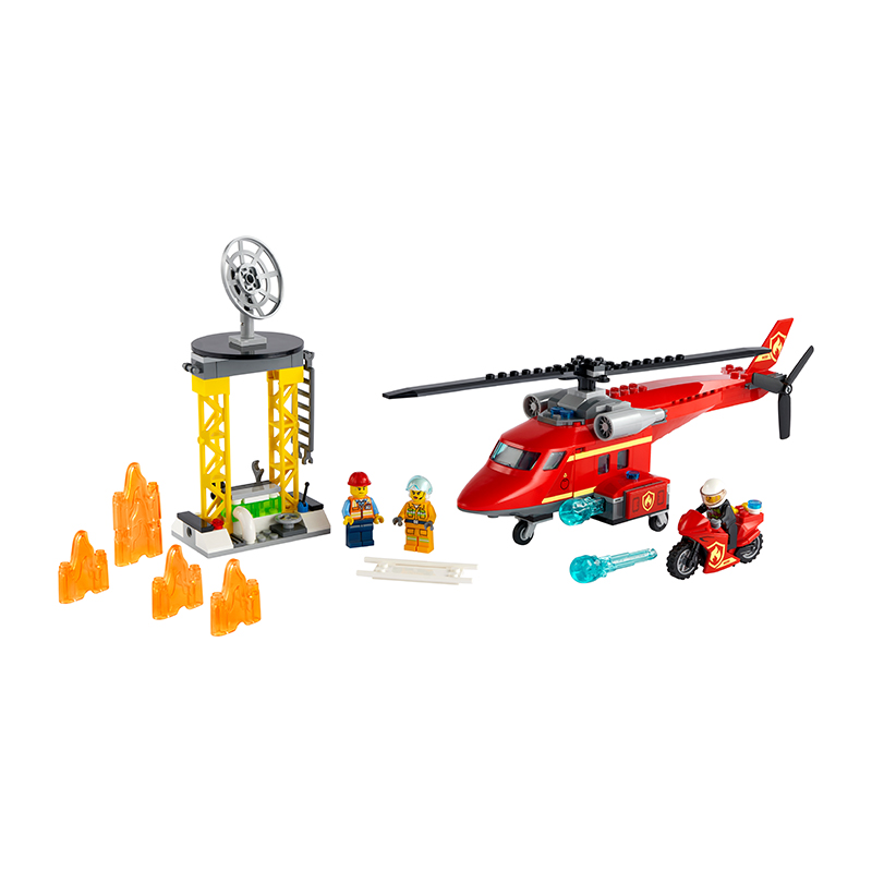 Đồ Chơi Lắp Ráp LEGO City Trực Thăng Cứu Hỏa 60281 Cho Bé Trên 5 Tuổi