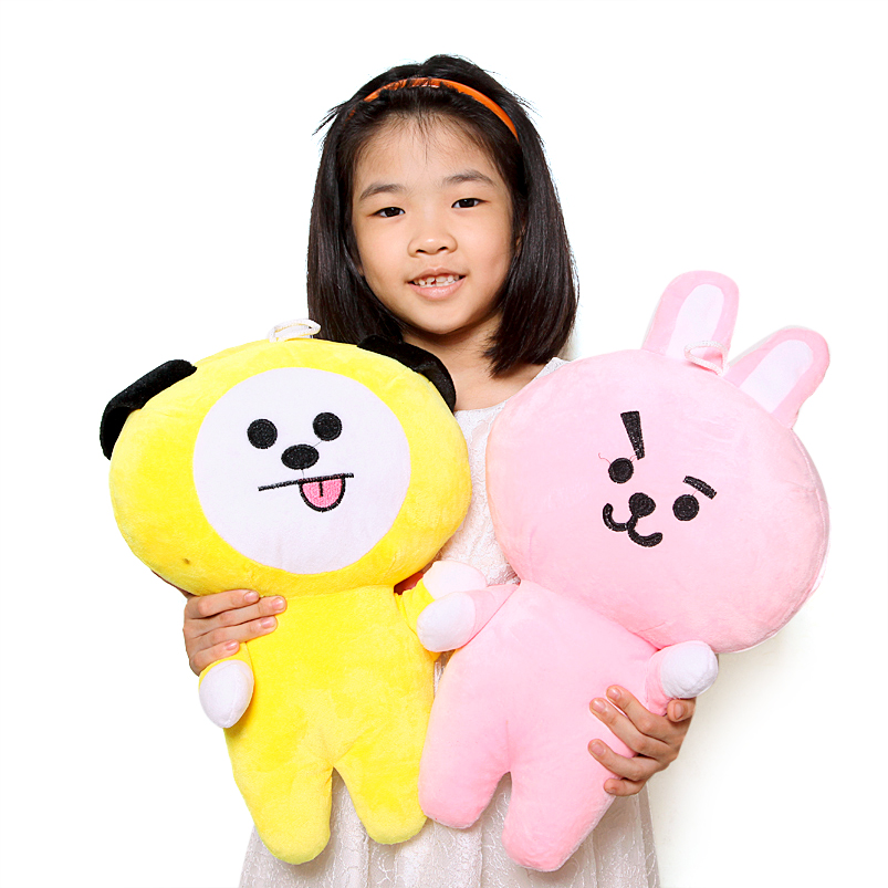 Gấu bông ,gấu EXO BTS Joongkook BT21- BTS (hồng)  size lớn 45cm