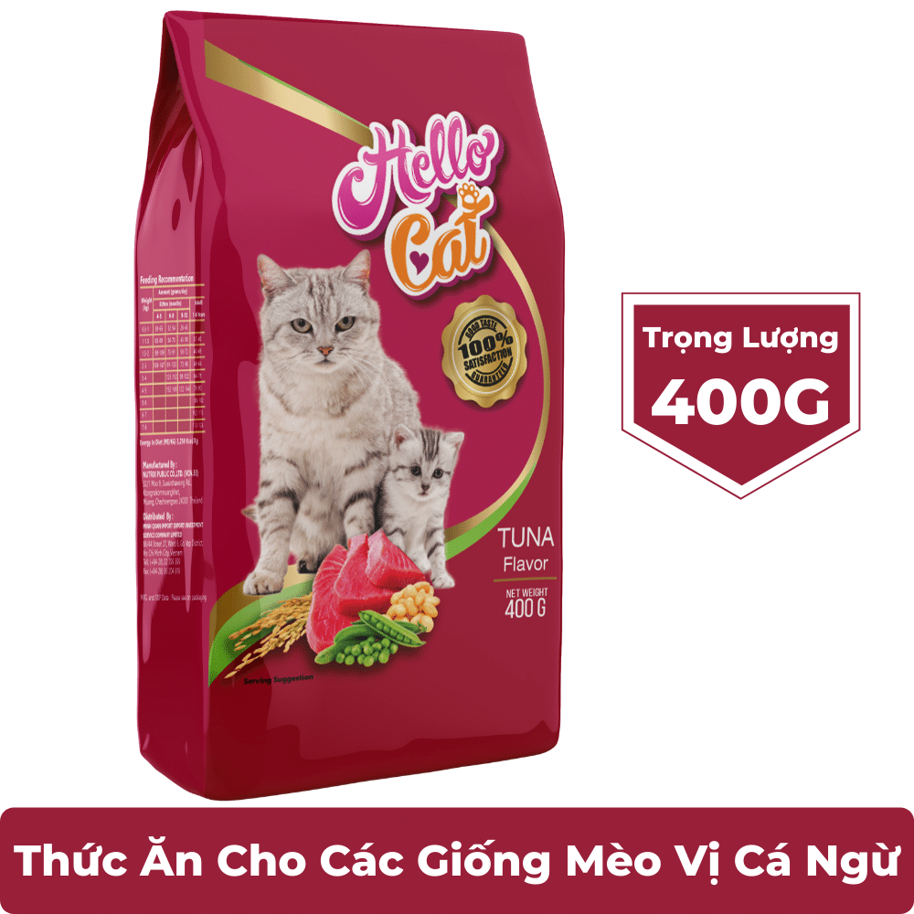 Thức Ăn Cho Mèo Vị Cá Ngừ - Hello Cat Tuna