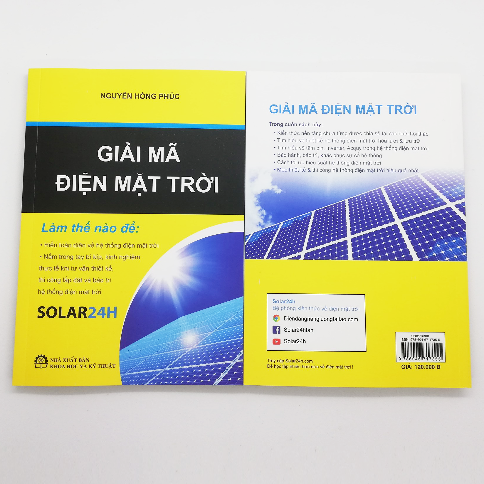 Sách Giải Mã Điện Mặt Trời NXB Khoa Học &amp; Kỹ Thuật - SOLAR24H, Sổ tay tư vấn thiết kế &amp; thi công lắp đặt, bảo trì vận hành hệ thống điện mặt trời hòa lưới và lưu trữ acquy ( Bản Đẹp 2021 )