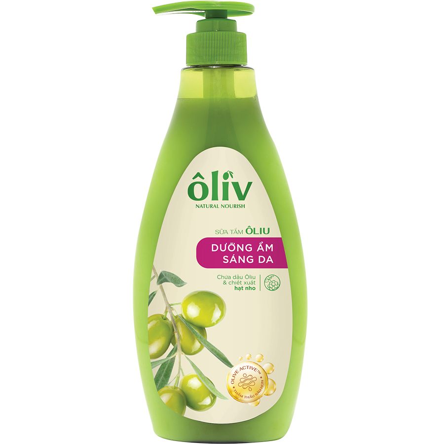 Sữa Tắm Sáng Da Ôliv Natural Nourish (650ml)