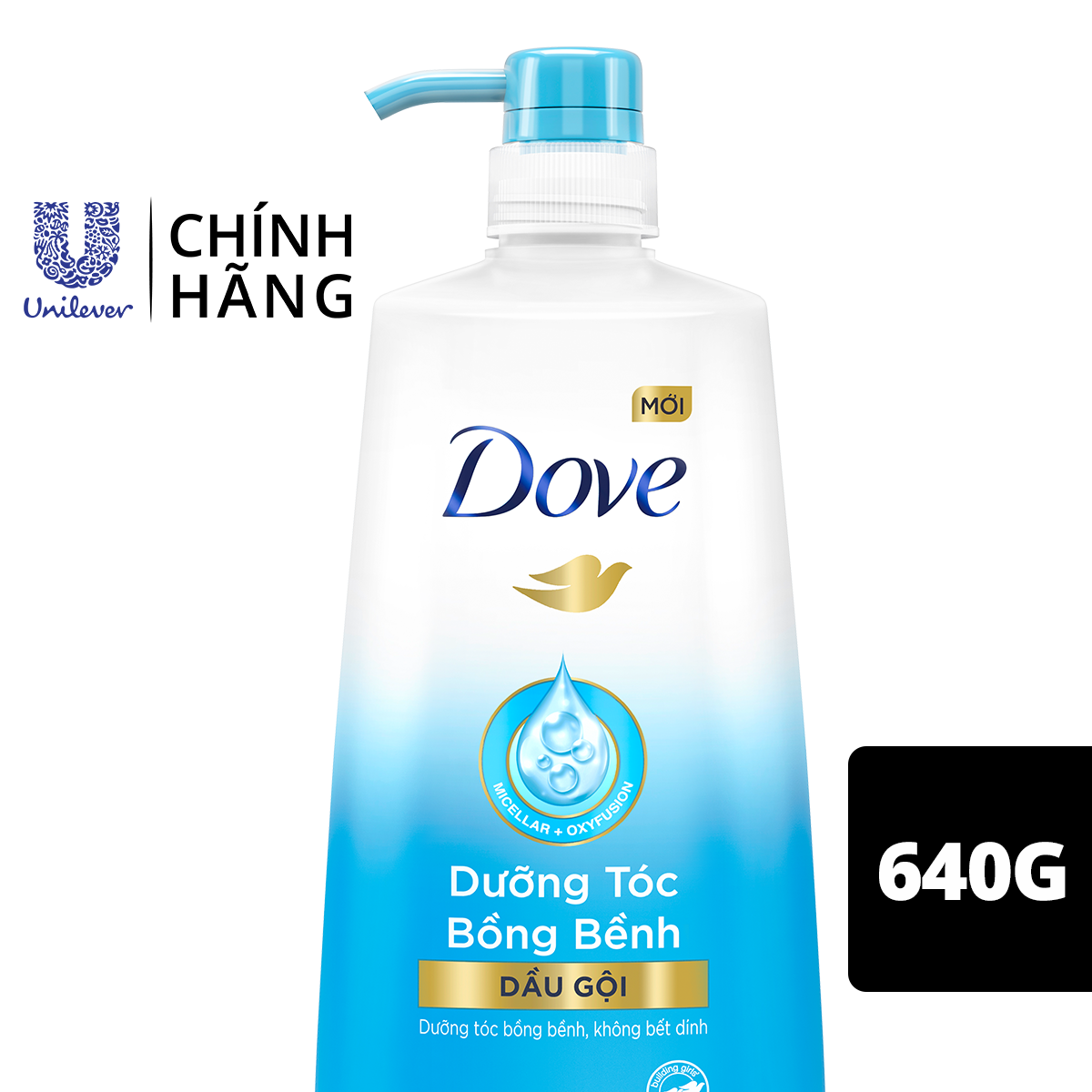 Dầu Gội Dove Dưỡng Tóc Bồng Bềnh 640gr