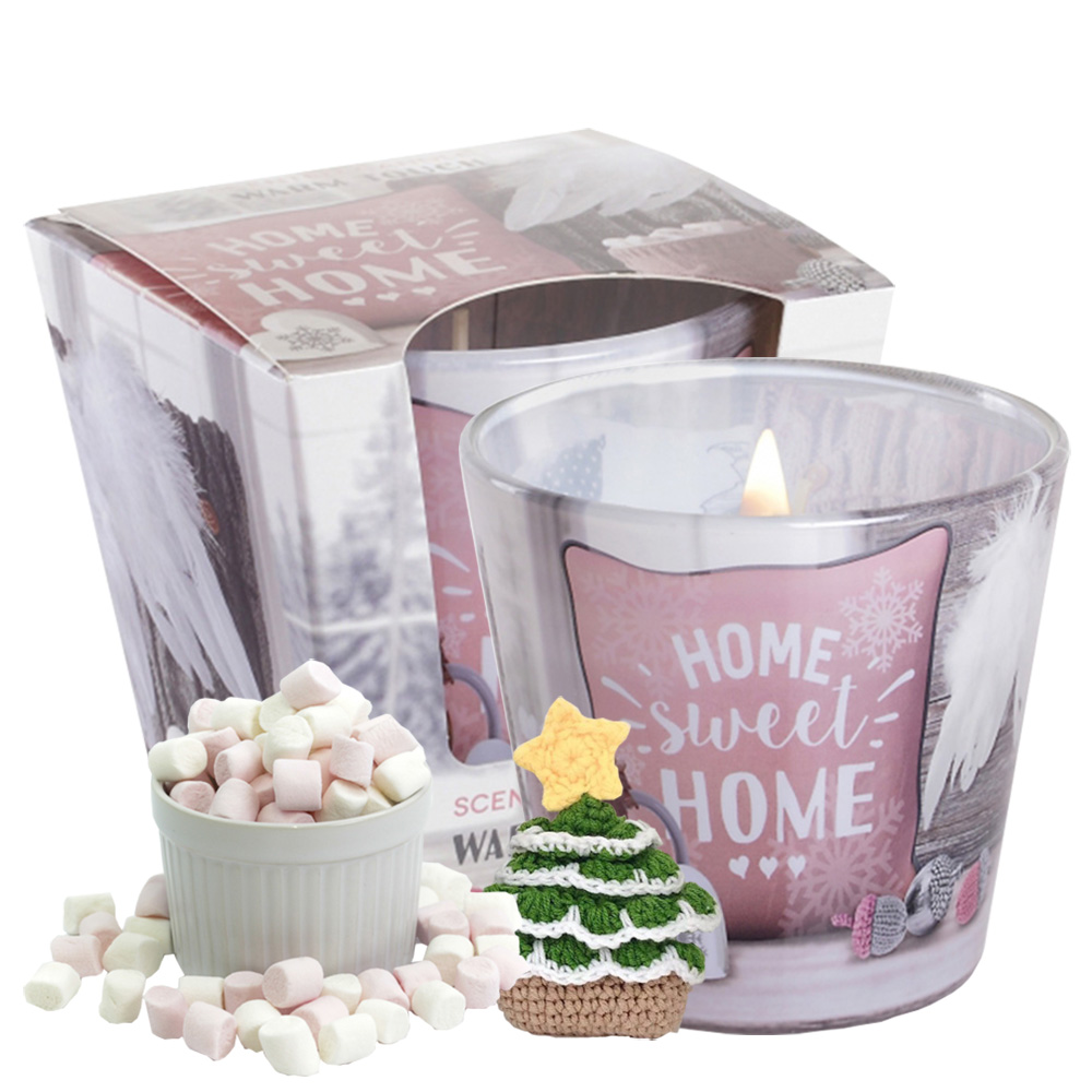 Ly nến thơm tinh dầu Bartek Home Sweet Home 115g QT06457 - hương thông, len