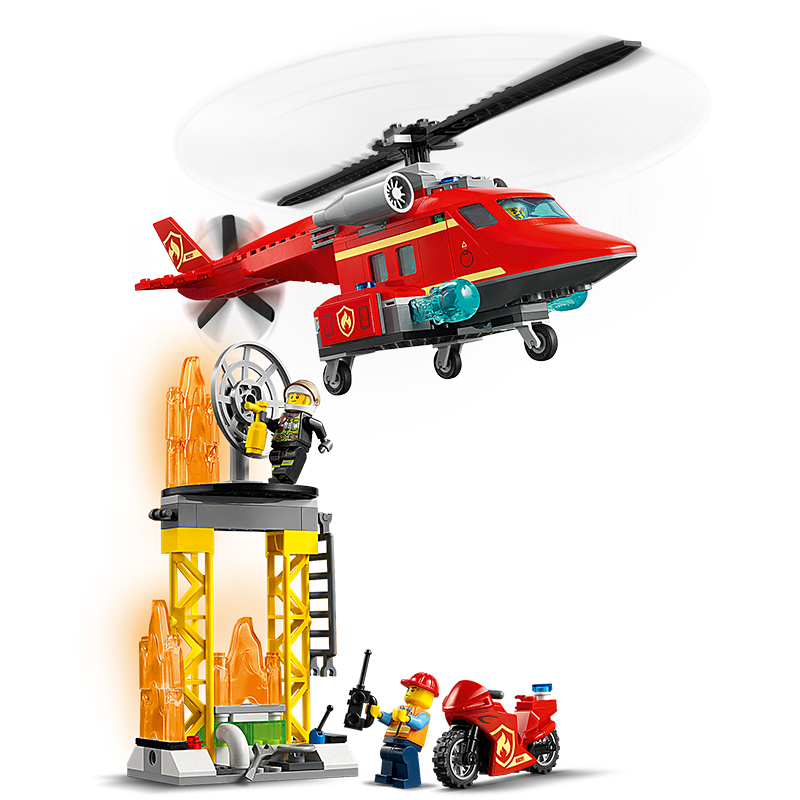 Đồ Chơi Lắp Ráp LEGO City Trực Thăng Cứu Hỏa 60281 Cho Bé Trên 5 Tuổi