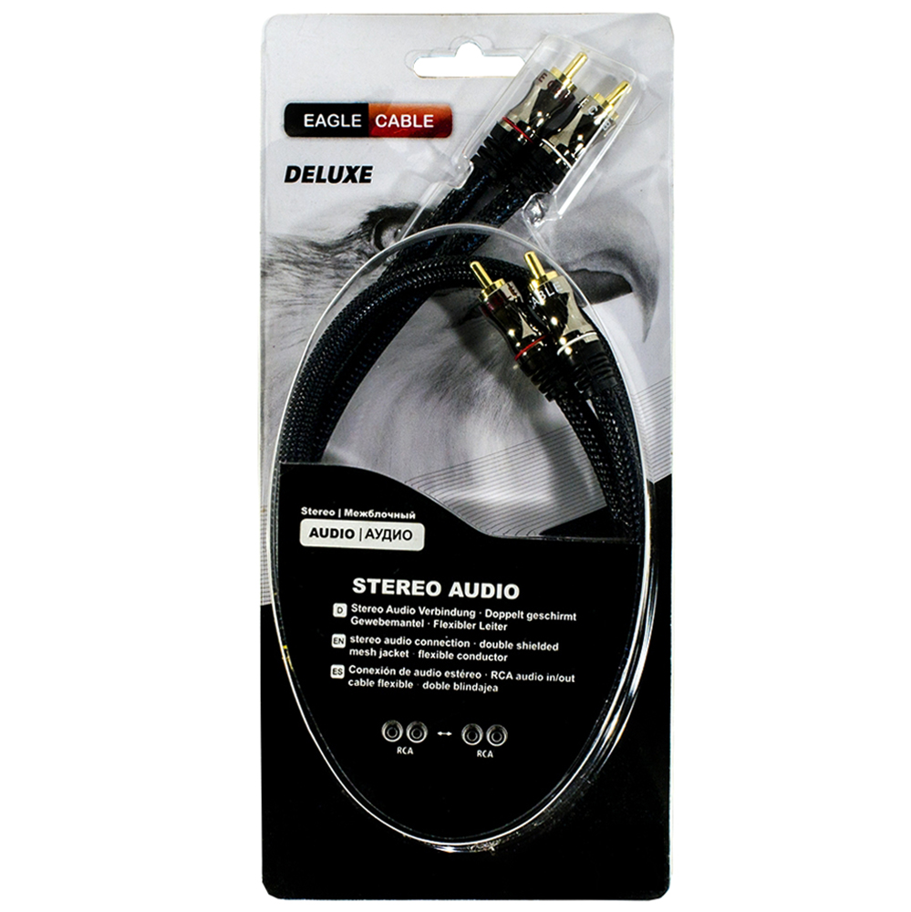 Dây RCA Eagle-Cable Deluxe Stereo Audio 1.5m - Hàng nhập khẩu