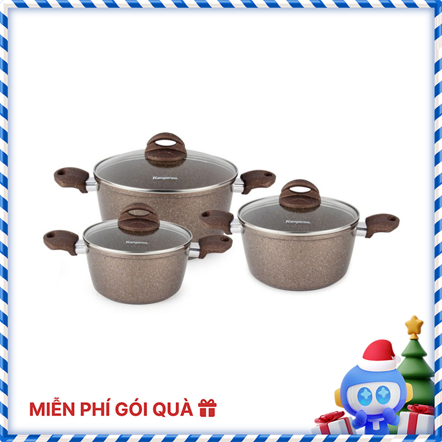 Bộ nồi nhôm Kangaroo - KG936
