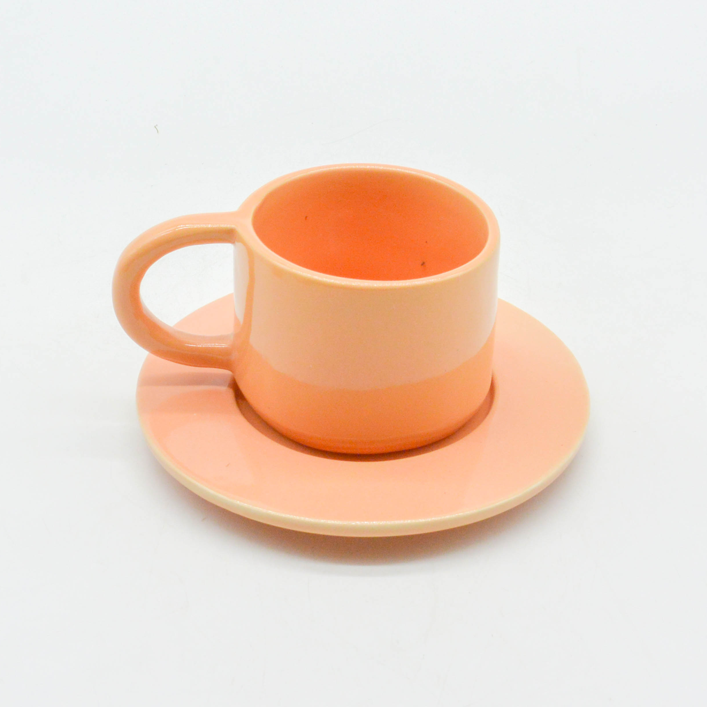 Bộ Ly Cà-Phê Morning 03 + Dĩa Lót - Màu Pastel