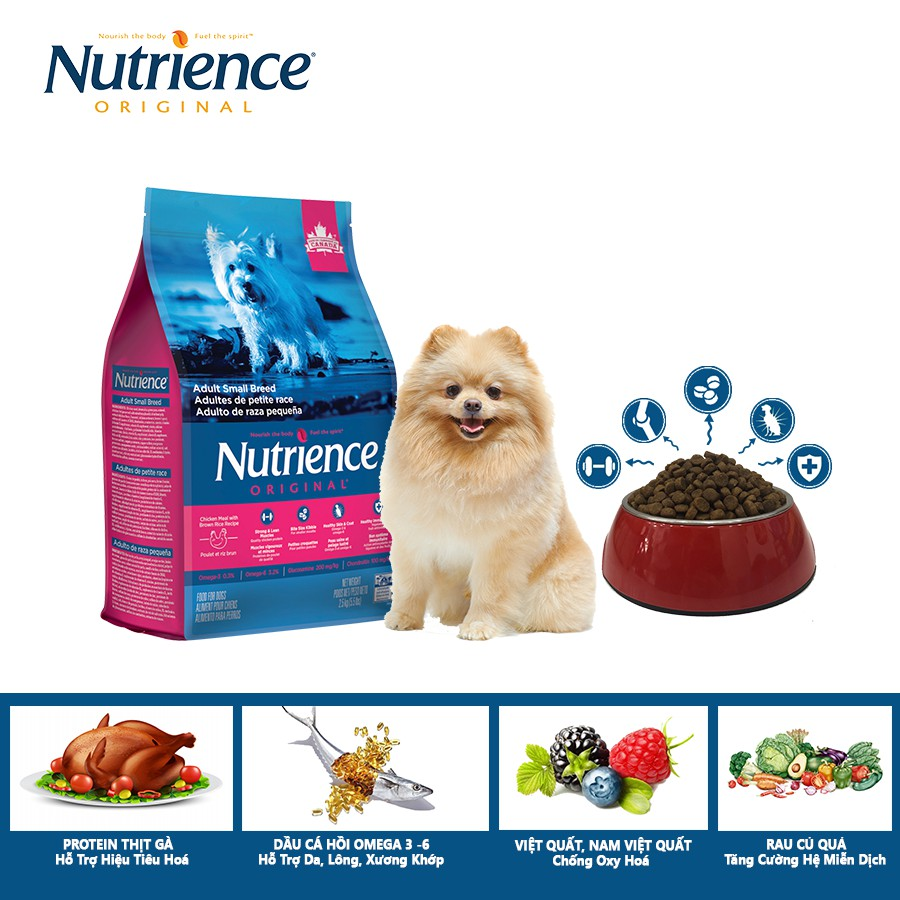 Thức Ăn Cho Chó Nhỏ Nutrience Infusion Bao 1kg - Thịt Gà, Rau Củ Và Trái Cây Tự Nhiên