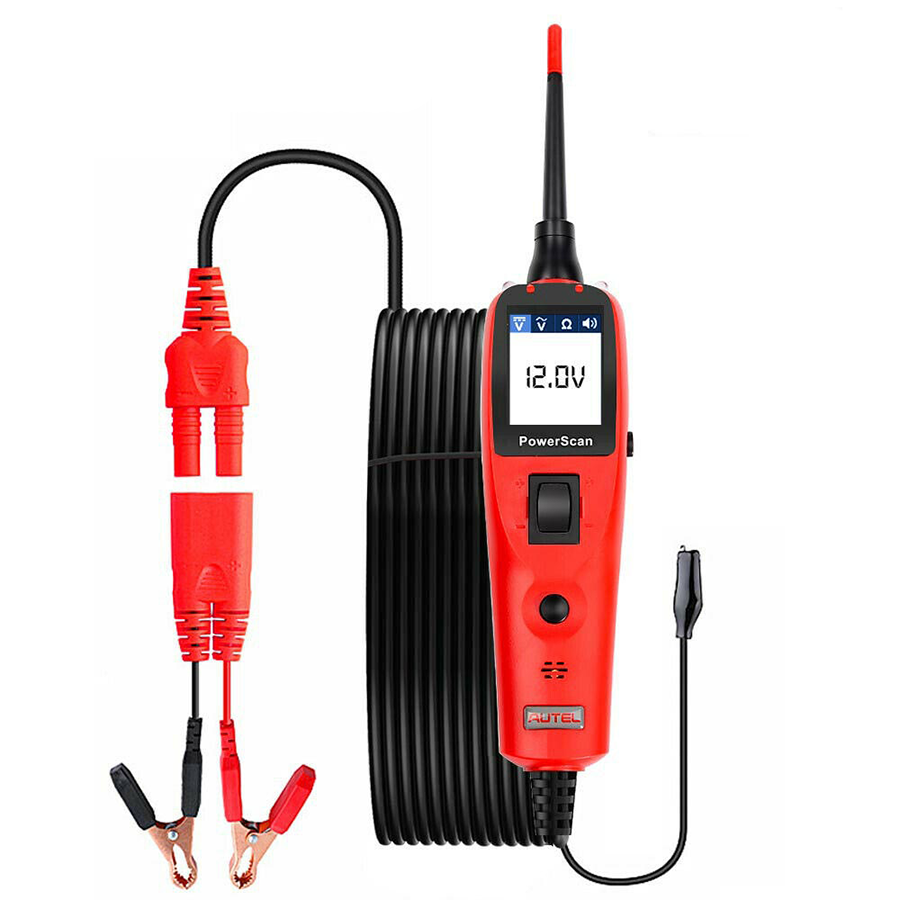 Autel PowerScan PS100 - Thiết Bị Đo Điện, Kiểm Tra Xung Tín Hiệu Cảm Biến, Đo Xung, Đo Ôm, Kiểm Tra Trở Kháng, Kích Hoạt Cấp Nguồn 12V, VOM Đo Điện Cho Ô Tô, Xe Máy