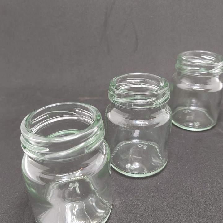 Combo 20 hũ thủy tinh 70ml nắp thiếc vàng vặn - hủ nhỏ đựng yến chưng, dầu dừa, gia vị