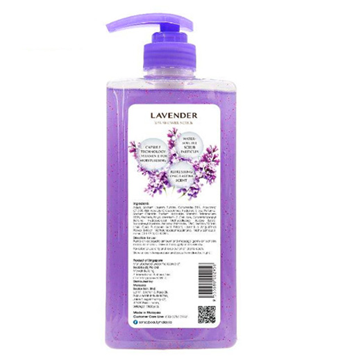 Sữa tắm Sensez Beauty Dưỡng ẩm Hương Lavender có hạt massage, 680ml