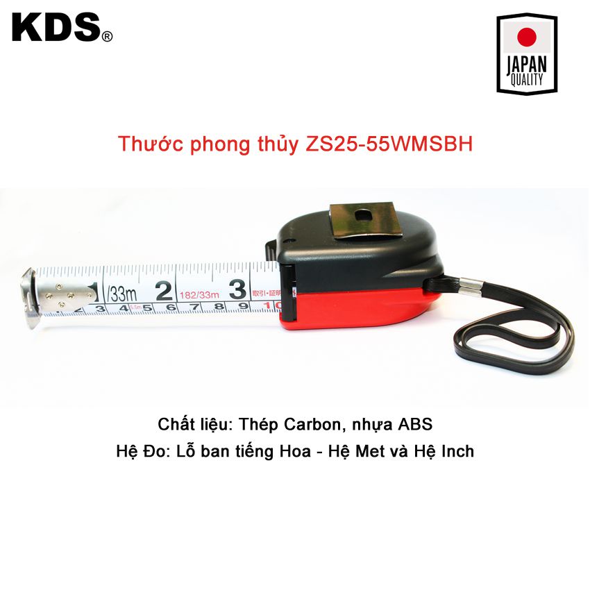 Thước cuốn thép lỗ ban 5.5m (Tiếng Trung) ZS25-55 WMSBH