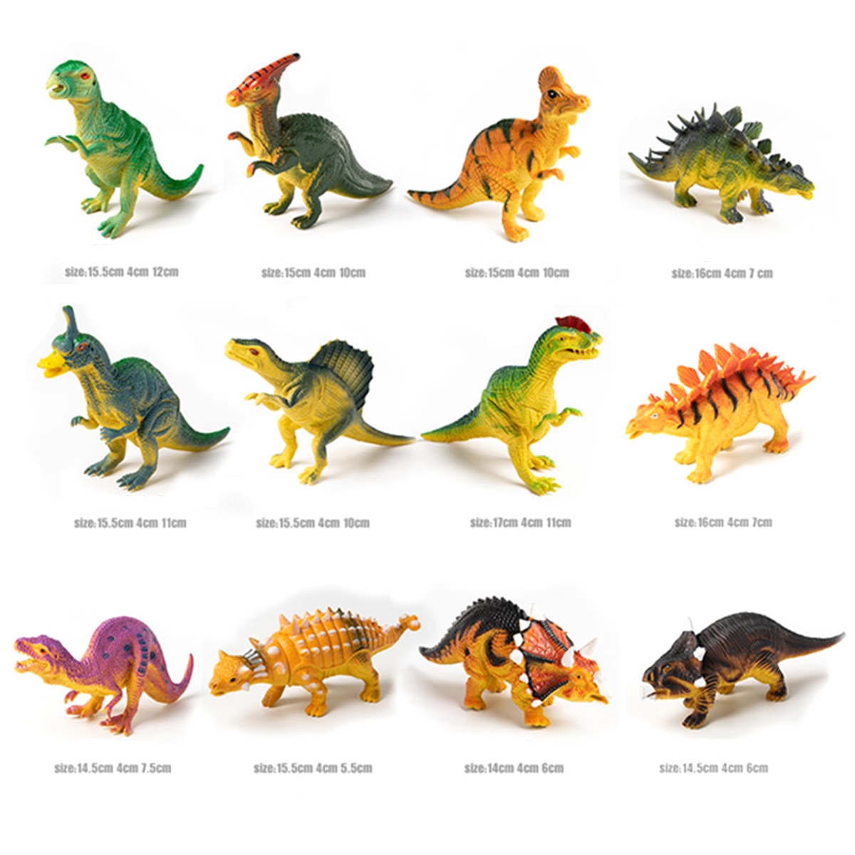 Mô hình khủng long New4all Dinosaurs Discovery 12 con nhựa PVC an toàn cho bé trên 3 tuổi