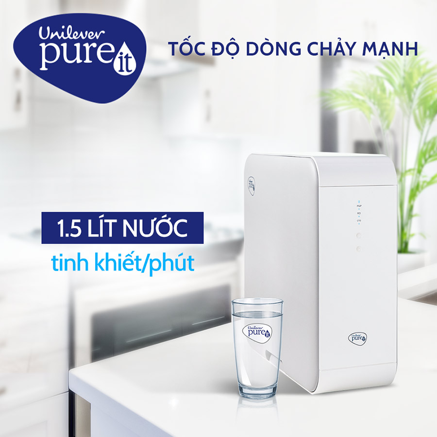 Máy Lọc Nước Unilever Pureit Delica – Công Nghệ Lọc RO - Lắp Dưới Ngăn Tủ Bếp - Hàng Chính Hãng