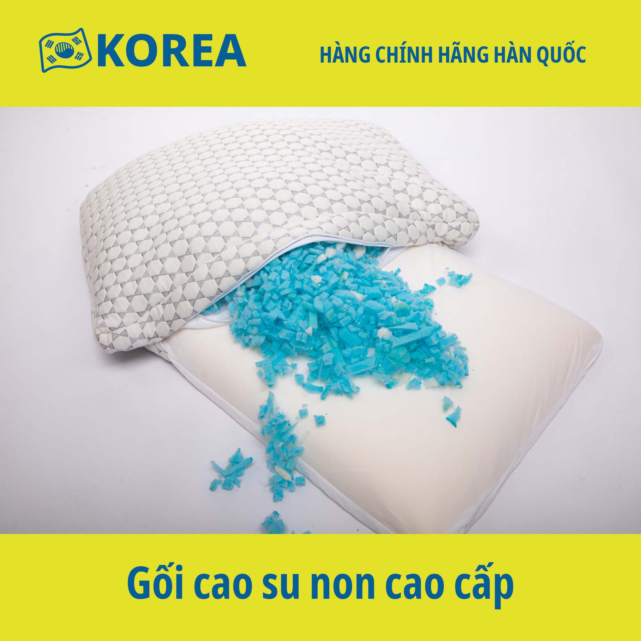 Gối cao su non size lớn có thể điều chỉnh chiều cao - Hàng chính hãng Mehome Hàn Quốc – PLUS SIZE PILLOW (MP-030)