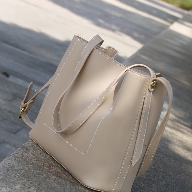 Túi đeo chéo nữ thời trang T17 da trần size 28x24x6cm dây đeo chéo da phụ kiện thời trang