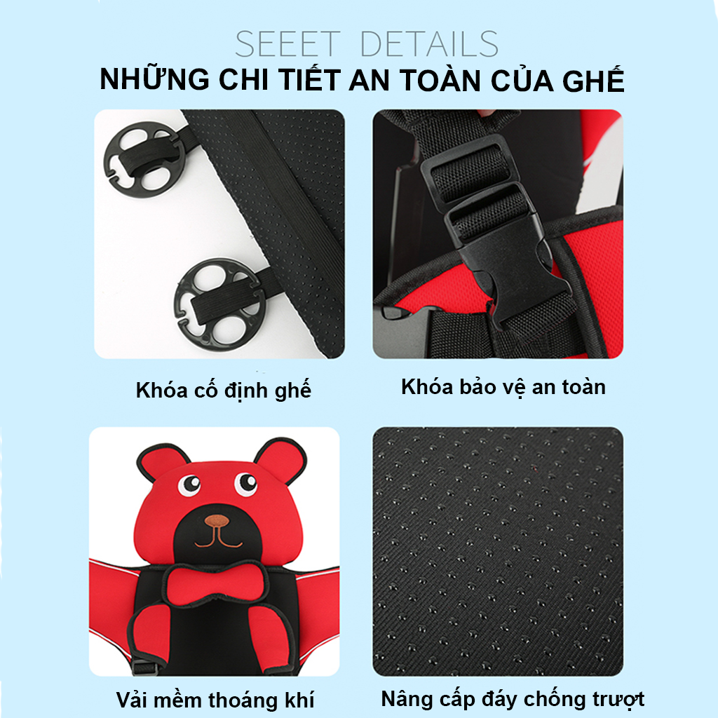 Ghế ngồi phụ trên ô tô, xe hơi bảo vệ an toàn cho bé