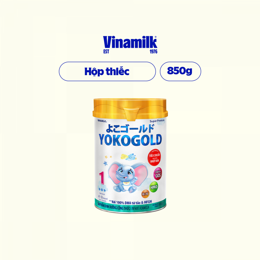 Sữa bột Vinamilk YOKOGOLD 1 850g (cho trẻ từ 0 - 1 tuổi)