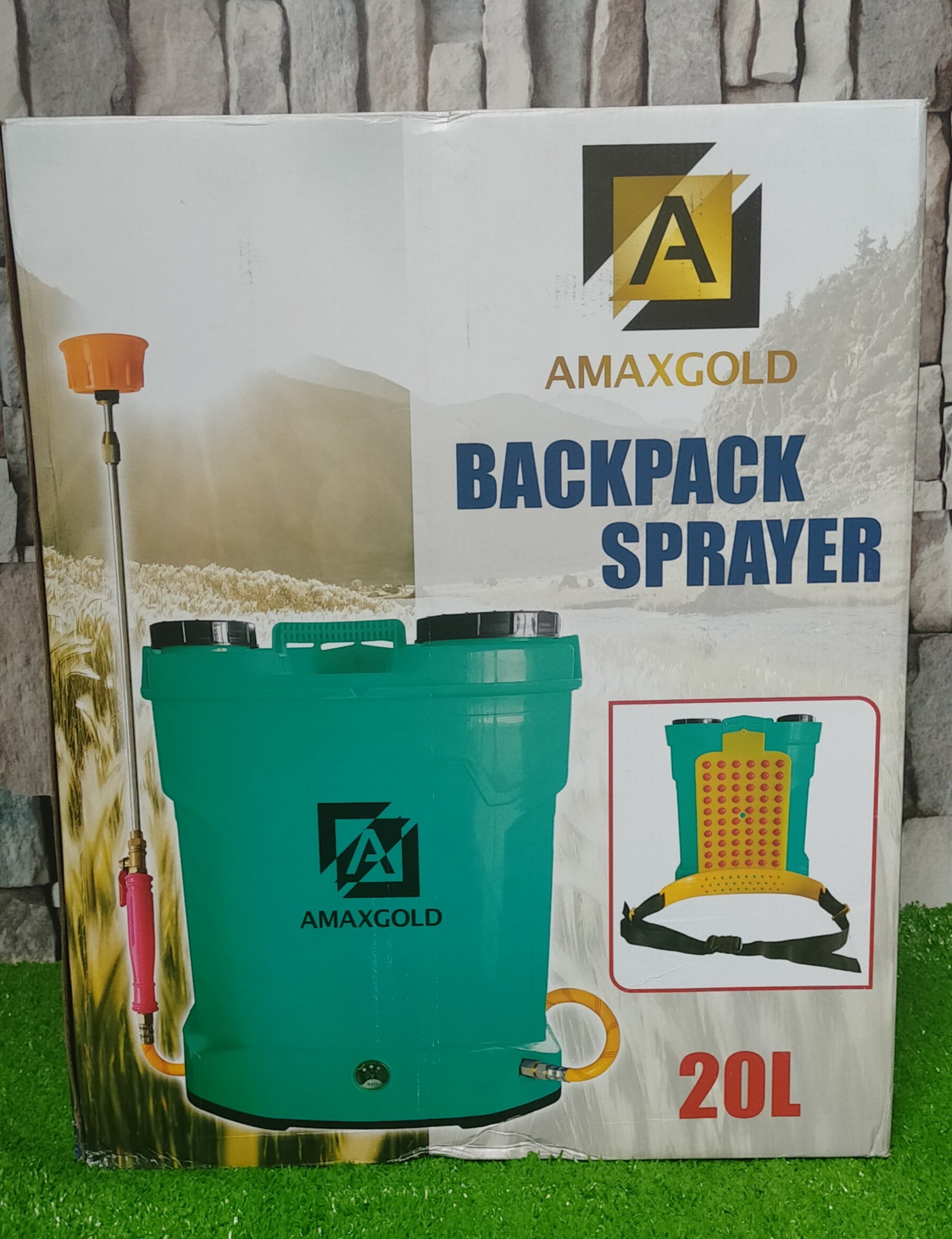 MÁY PHUN THUỐC TRỪ SÂU - BÌNH PHUN THUỐC CHẠY ĐIỆN 20 LÍT AMAXGOLD AG5520 ( HÀNG CHÍNH HÃNG)