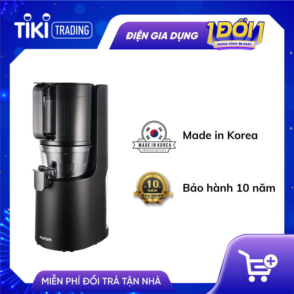 Máy ép trái cây chậm cao cấp Hurom H200 - Hàng Chính Hãng - Màu đen