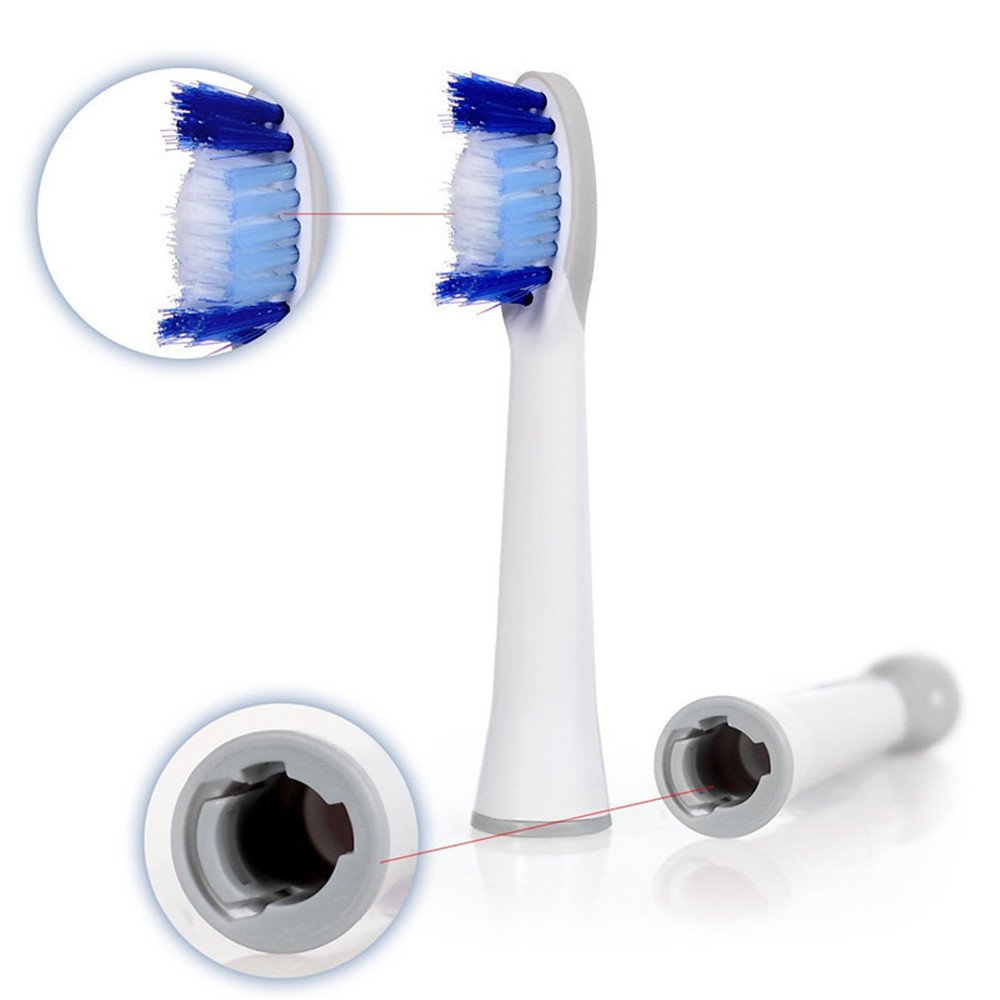 Cho các dòng máy Pulsonic của Oral-B Braun, Bộ 4 Đầu bàn chải S32-4 (SR32-4), đánh tan mảng bám, làm sạch cao răng, cho răng sáng bóng