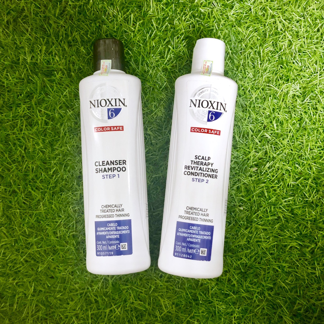 Dầu gội xả Nioxin 6 Chemically Treated Hair Progressed Thinning Cho tóc uốn duỗi tẩy có dấu hiệu thưa rụng Mỹ 300ml