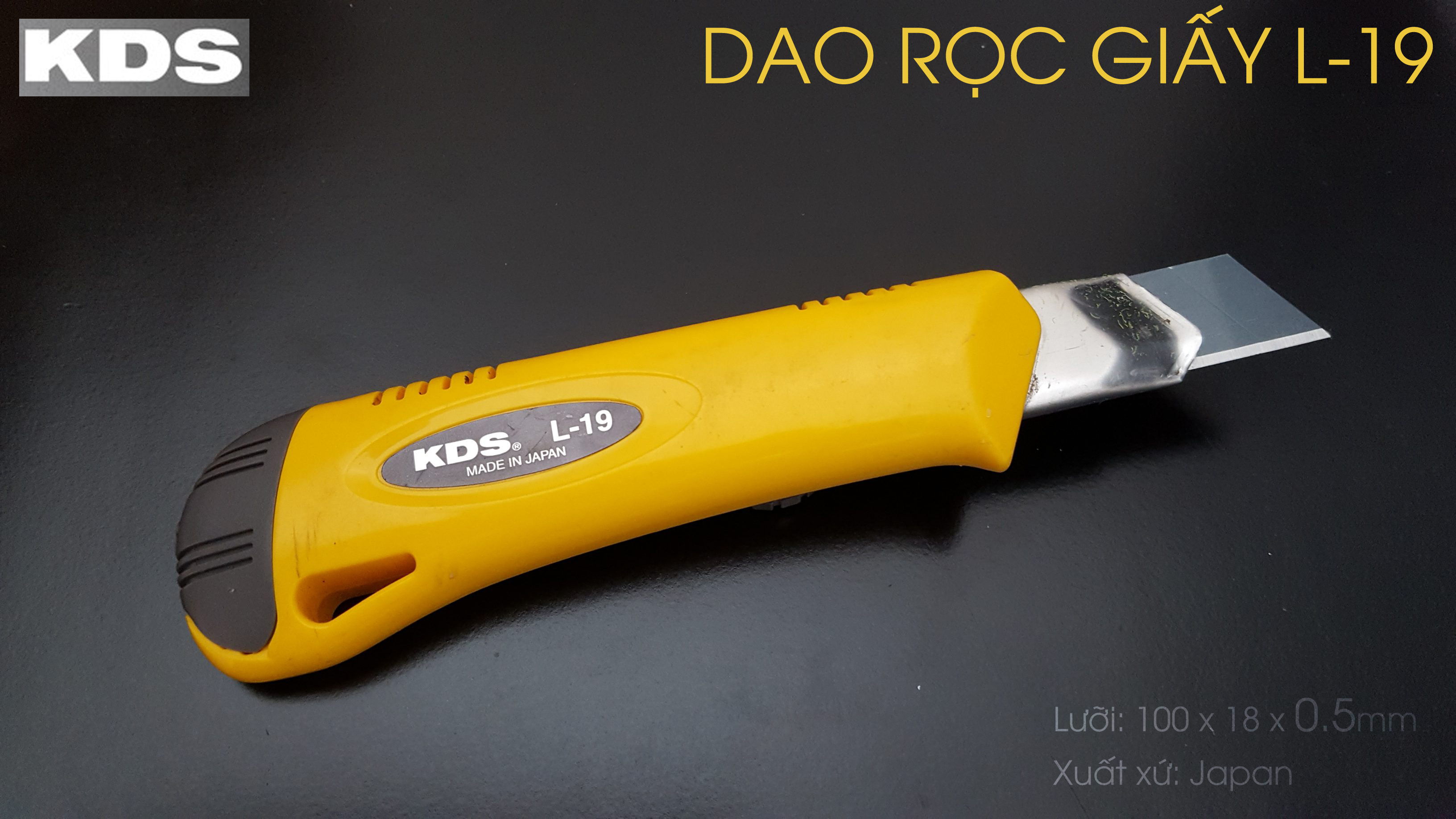 DAO RỌC GIẤY KHÓA XOAY KDS L-19