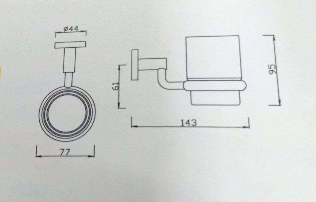 Kệ để đựng ly Concept American Standard K-2801-44-N