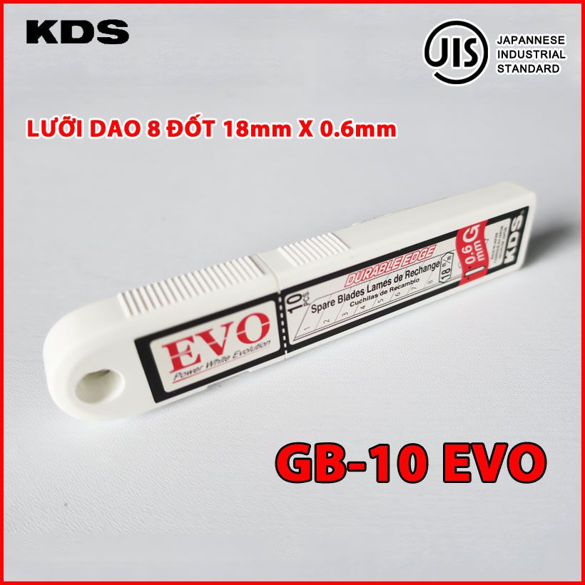 LƯỠI DAO ĐA NĂNG 18mm KDS GB-10EVO (TRẮNG)