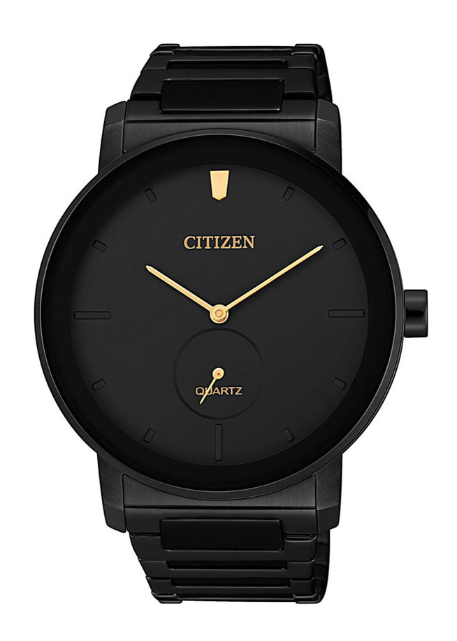 Đồng Hồ Citizen Nam Dây Kim Loại Pin-Quartz BE9187-53E - Mặt Đen (42mm)