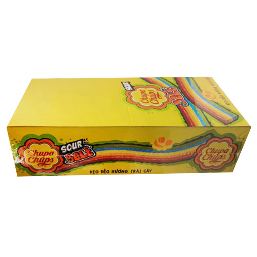 Kẹo Dẻo Chupa Chups Sour Belt (Hộp 32 Dây)