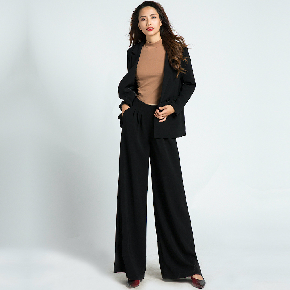 Áo Khoác Nữ Áo Khoác Blazer Thời trang thiết kế Hity TOP085 (Đen Huyền Bí)