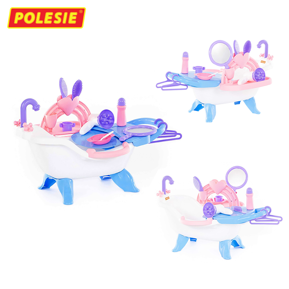 Bộ Đồ Chơi Nhà Tắm Búp Bê Số 2, Đồ Chơi Giáo Dục, Hướng Nghiệp, An Toàn, Phát Triển Tư Duy Sáng Tạo Cho Bé - Polesie Toys 58607