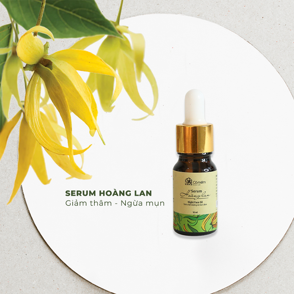 Serum Dưỡng Da Đêm Hoàng Lan Cỏ Mềm Giúp Mềm Mịn Ngăn Ngừa Nám Da Chống Lão Hóa Nhanh Liền Sẹo Mụn Với Chiết Xuất Từ Tinh Dầu Hoàng Lan An Toàn Từ Thiên Nhiên 10ml