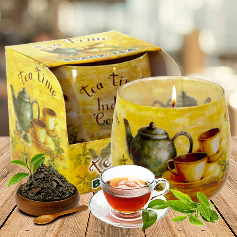 Ly nến thơm tinh dầu Bartek Tea Time 100g QT024484 - trà hoa nhài (giao mẫu ngẫu nhiên)