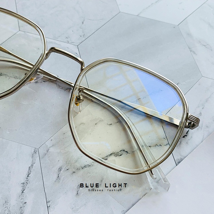 Kính Giả Cận, Gọng Kính Cận Nam Nữ Mắt Vuông Trong Suốt Không Độ Hàn Quốc - BLUE LIGHT SHOP