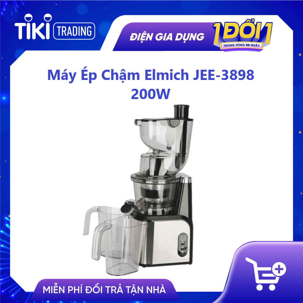 Máy Ép Chậm Elmich JEE-3898 200W - Hàng Chính Hãng