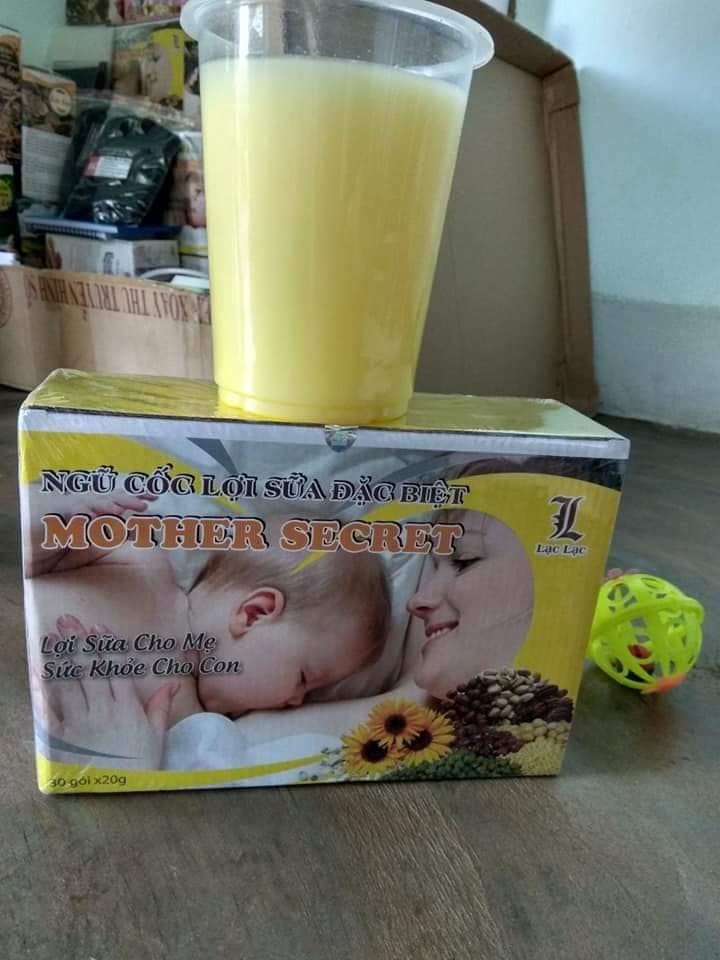Ngũ cốc lợi sữa Mother'scret Lạc lạc dành cho mẹ 3 Hộp