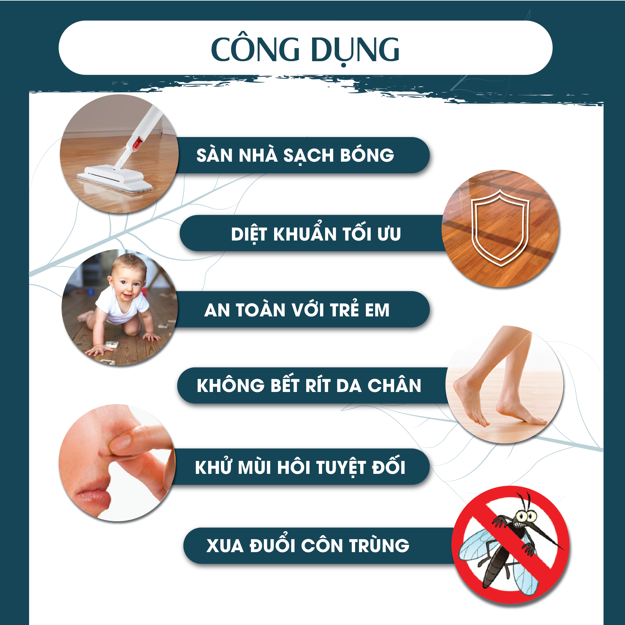 Nước lau sàn tinh dầu thảo mộc PK 300ml - Cam