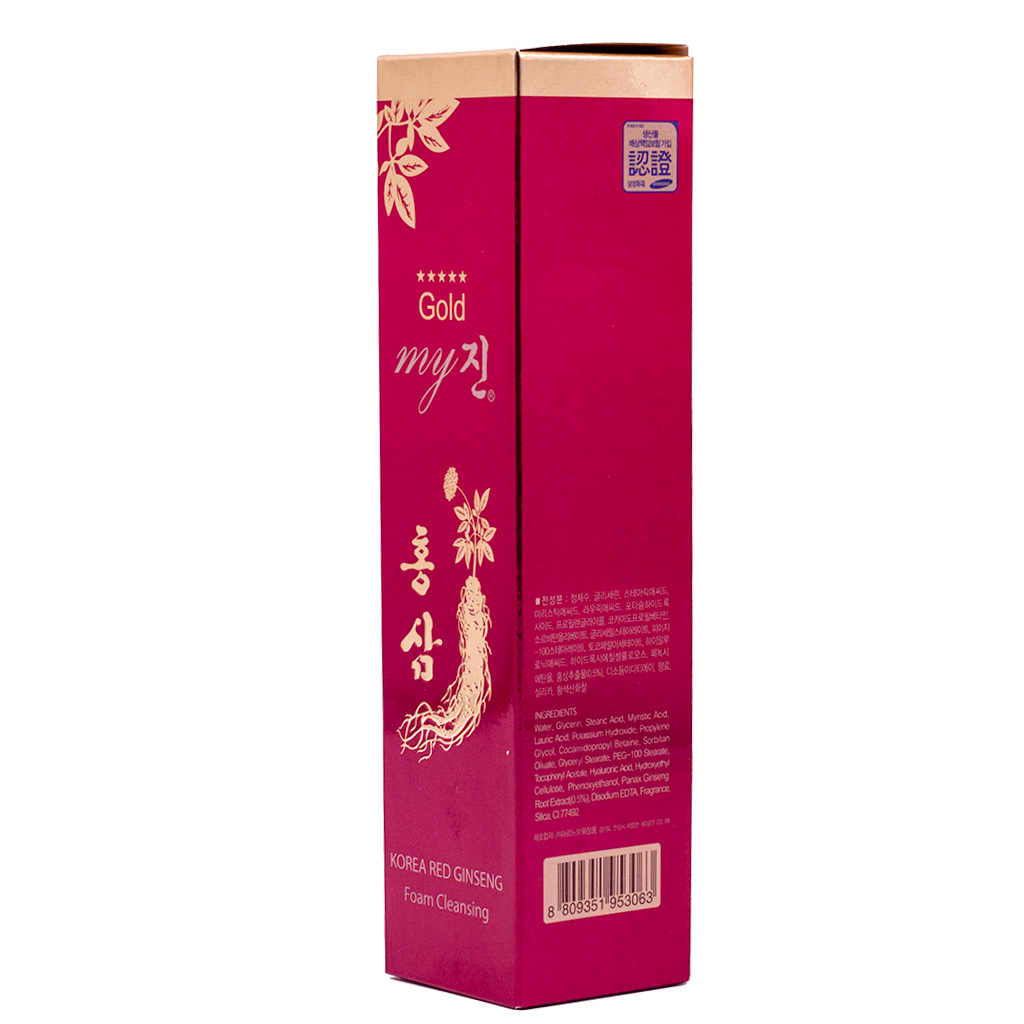 Sữa Rửa Mặt Chống Lão Hóa Hàn Quốc Hồng Sâm Cao Cấp My Jin Gold (130ml) – Hàng Chính Hãng