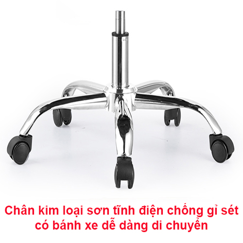 GHẾ VĂN PHÒNG JY301 CHÂN KIM LOẠI XOAY 360 ĐỘ LƯNG GHẾ LƯỚI THOÁNG THIẾT KÊ BẢO VỆ CỘT SỐNG ĐỆM GHẾ ÊM ÁI CÓ THỂ NGẢ RA NGHỈ NGƠI (KÍCH THƯỚC: 45 x 45 x 108cm)