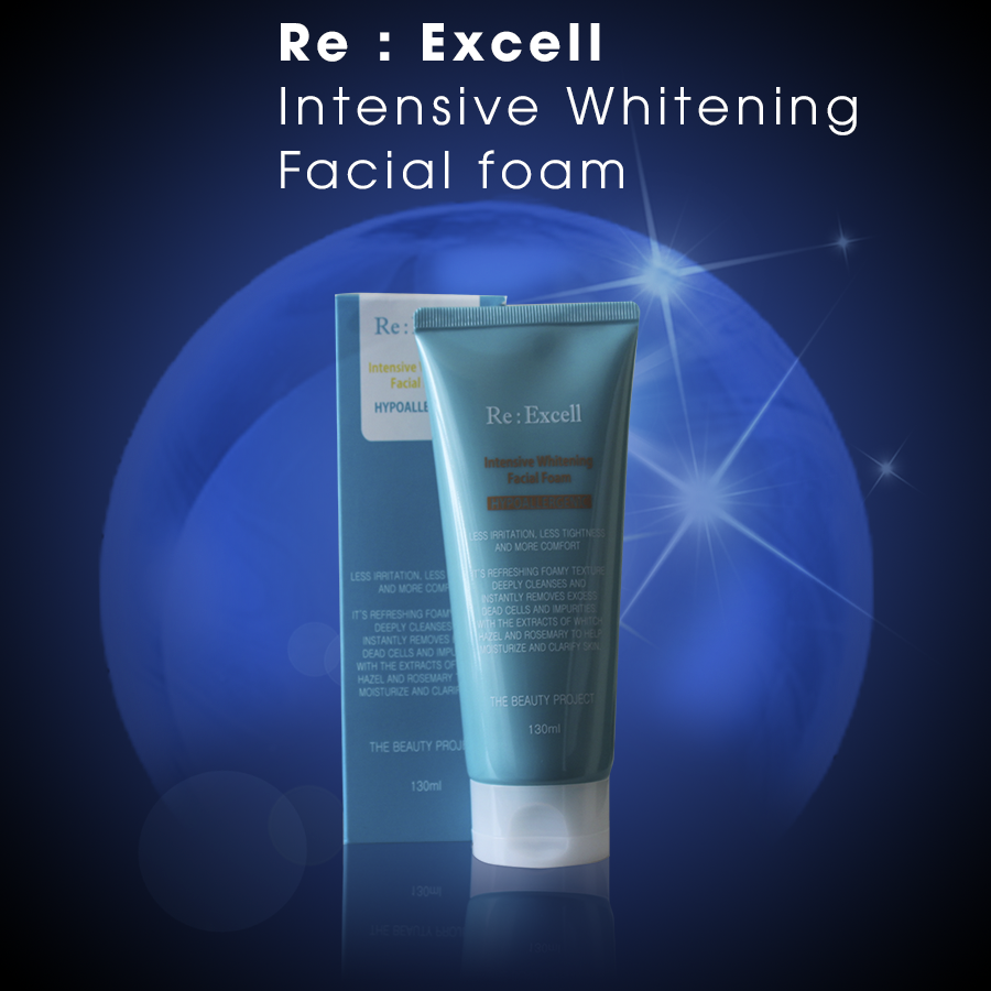 Sữa rửa mặt Re:Excell Intensive Whitening Facial Foam