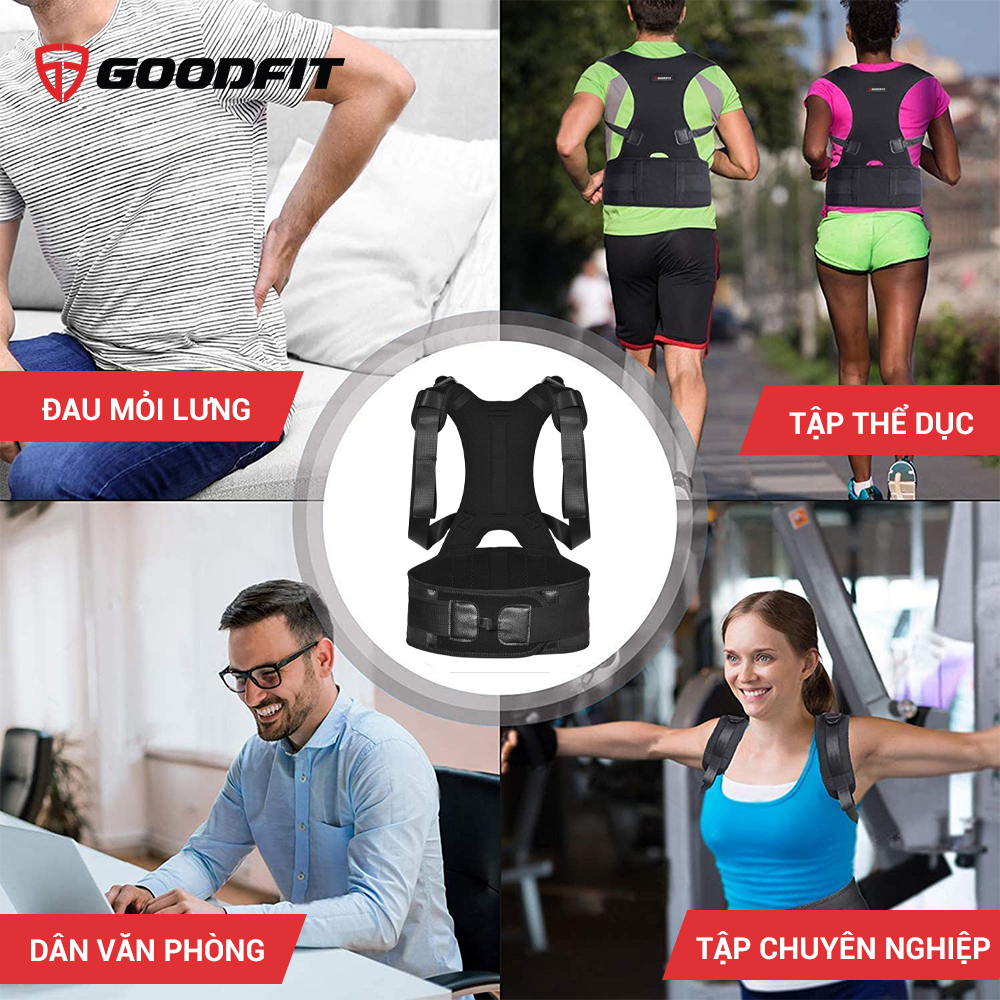 Đai chông gù lưng, áo chống gù lưng chính hãng GoodFit GF713P