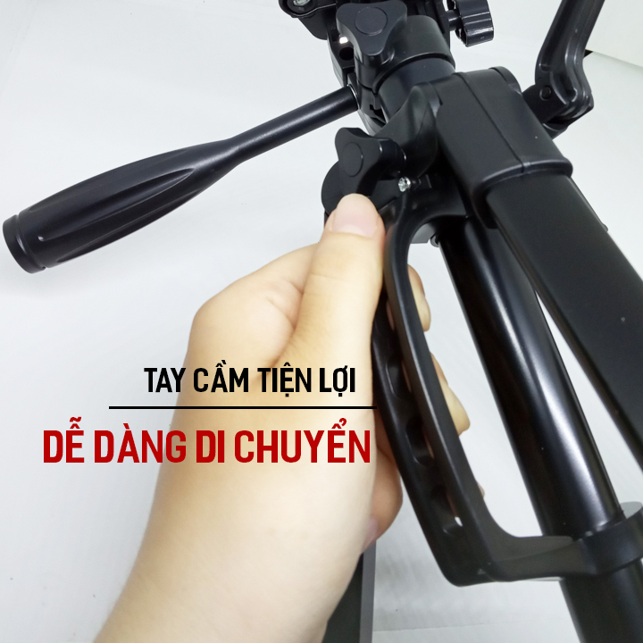 Chân giá đỡ Tripod 3366 cao 150cm kèm Remote chụp ảnh - Hàng nhập khẩu