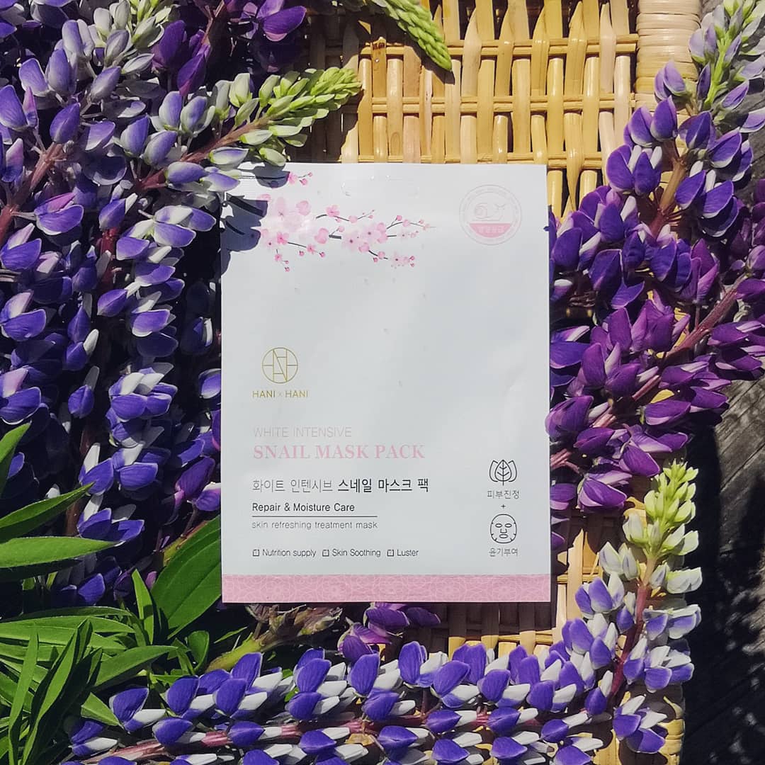 Mặt Nạ Dưỡng Ẩm  Chuyên Sâu Tinh Chất Ốc Sên Hani x Hani/Hani x Hani White Intensive Snail Mask Pack